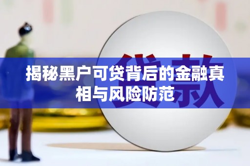 延吉揭秘黑户可贷背后的金融真相与风险防范
