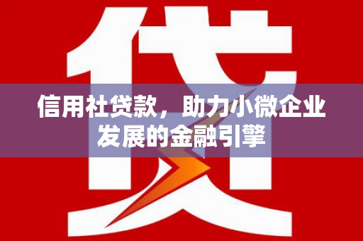 延吉信用社贷款，助力小微企业发展的金融引擎
