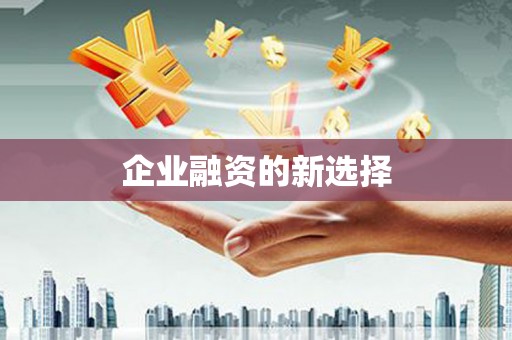 延吉企业融资的新选择