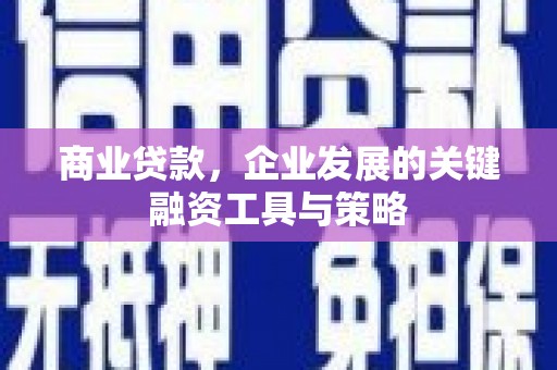 延吉商业贷款，企业发展的关键融资工具与策略