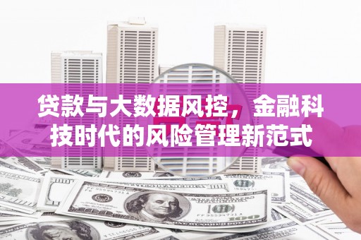 延吉贷款与大数据风控，金融科技时代的风险管理新范式