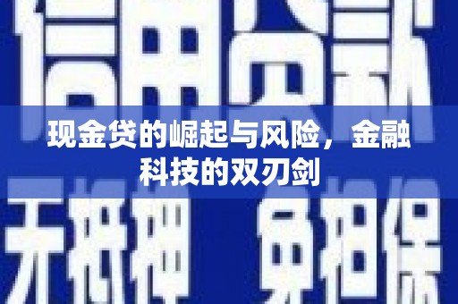 延吉现金贷的崛起与风险，金融科技的双刃剑