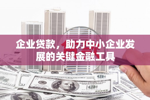 延吉企业贷款，助力中小企业发展的关键金融工具