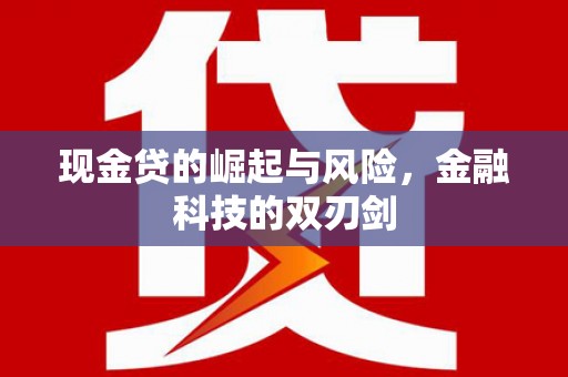 延吉现金贷的崛起与风险，金融科技的双刃剑