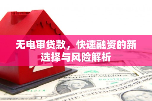 延吉无电审贷款，快速融资的新选择与风险解析