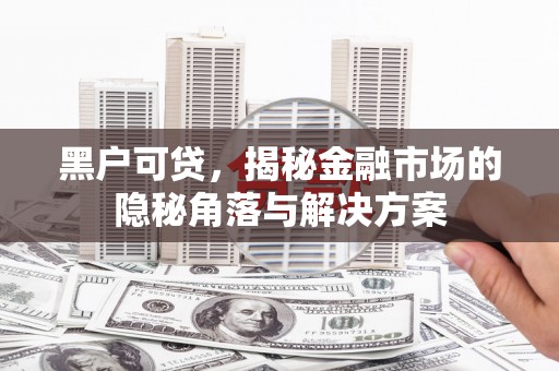 延吉黑户可贷，揭秘金融市场的隐秘角落与解决方案
