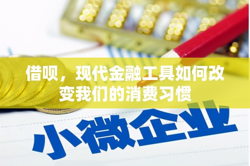 延吉借呗，现代金融工具如何改变我们的消费习惯