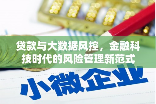 延吉贷款与大数据风控，金融科技时代的风险管理新范式