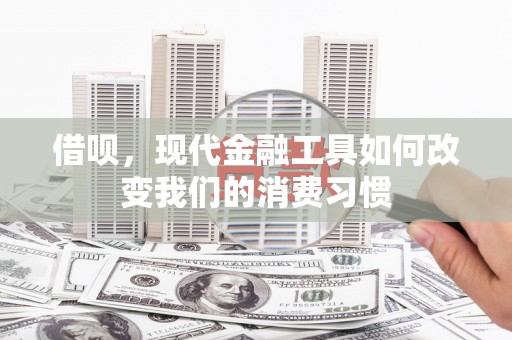 延吉借呗，现代金融工具如何改变我们的消费习惯