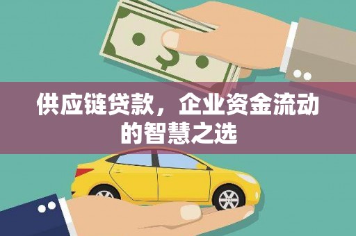 延吉供应链贷款，企业资金流动的智慧之选