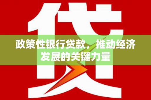 延吉政策性银行贷款，推动经济发展的关键力量