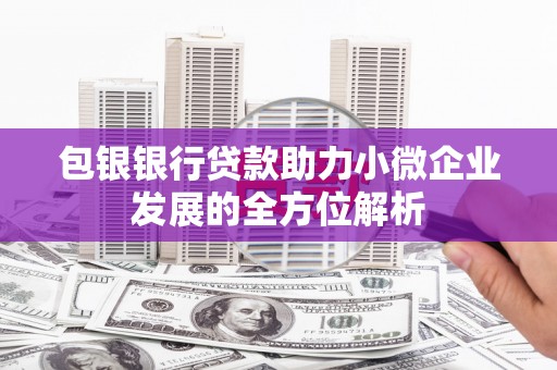 延吉包银银行贷款助力小微企业发展的全方位解析