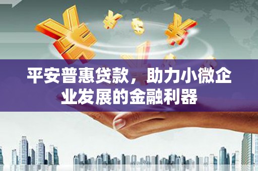 延吉平安普惠贷款，助力小微企业发展的金融利器