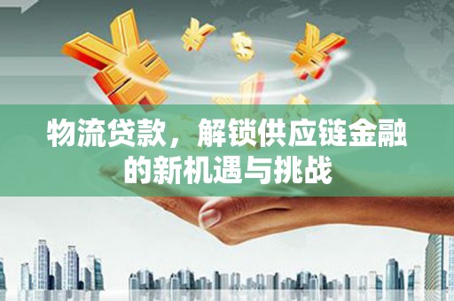 延吉物流贷款，解锁供应链金融的新机遇与挑战