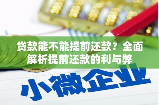 延吉贷款能不能提前还款？全面解析提前还款的利与弊