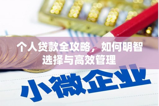 延吉个人贷款全攻略，如何明智选择与高效管理