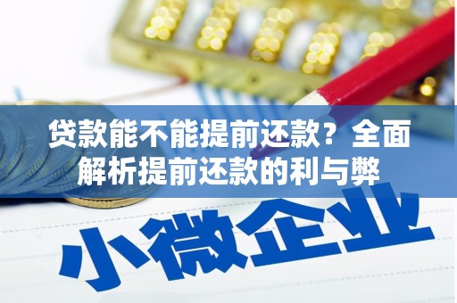 延吉贷款能不能提前还款？全面解析提前还款的利与弊